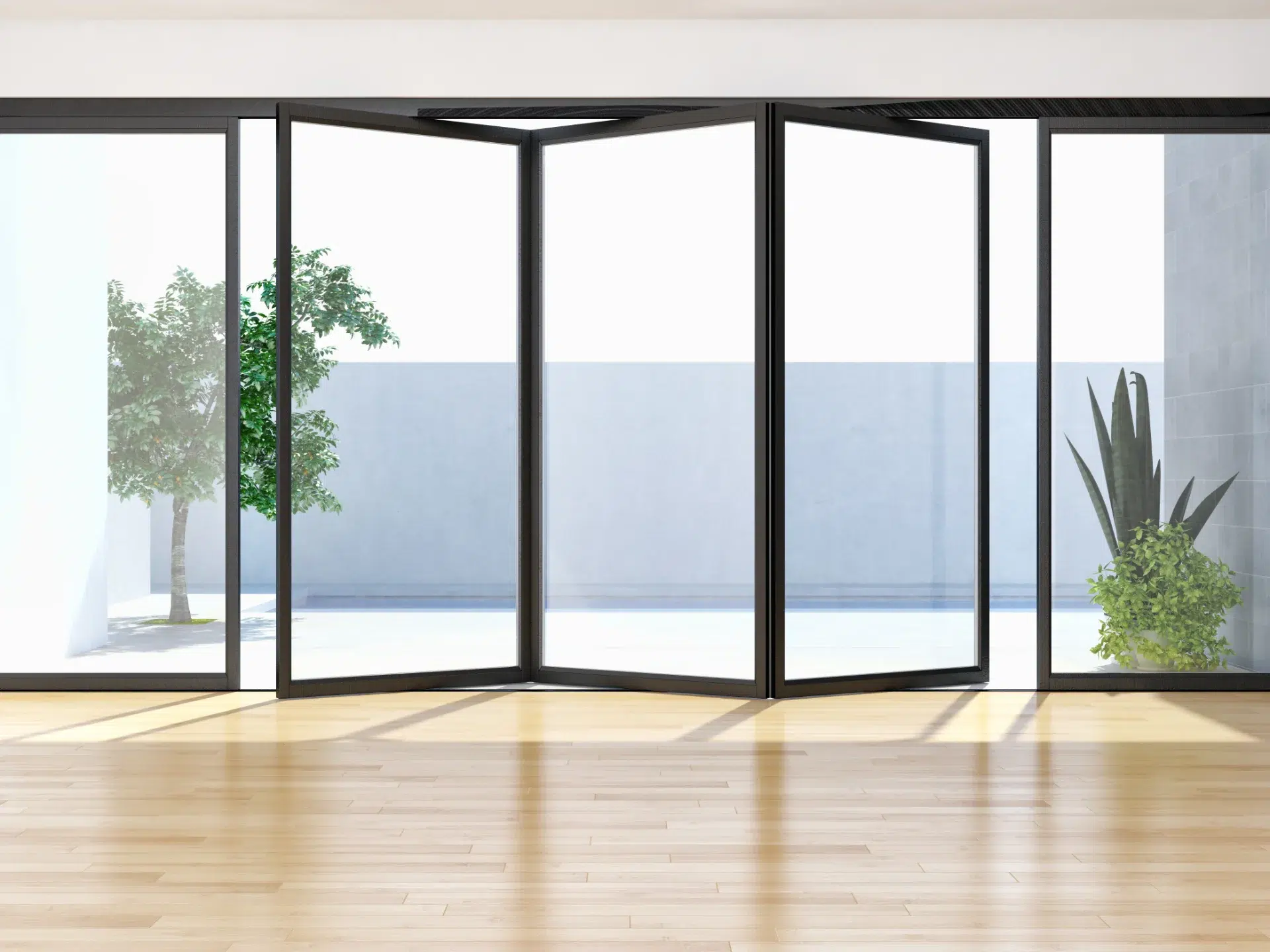 VLX 100 Bifold / Folding Door in Pasadena, CA | Juniper Windows Pasadena - detail 1