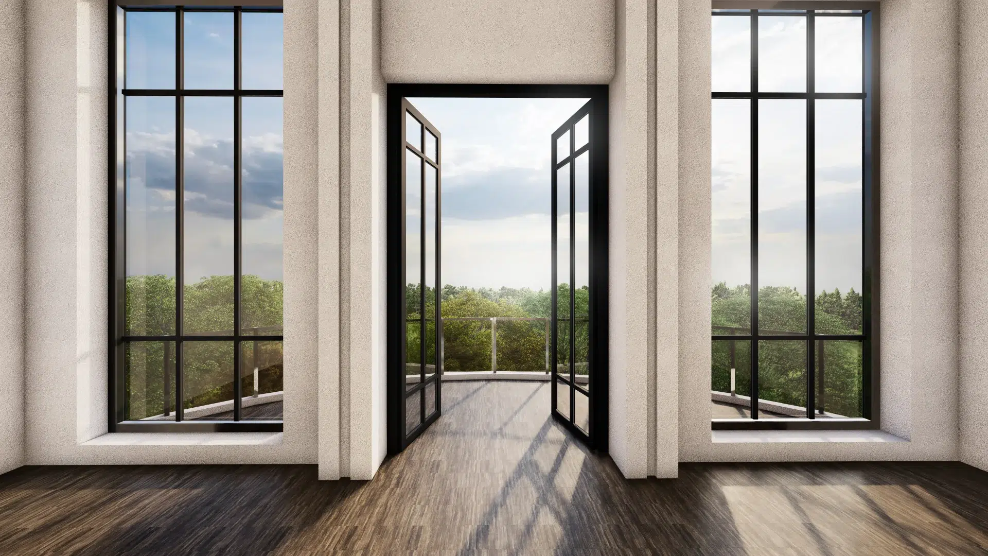 VLX 100 Double Swing / French Door in Pasadena, CA | Juniper Windows Pasadena - detail 1